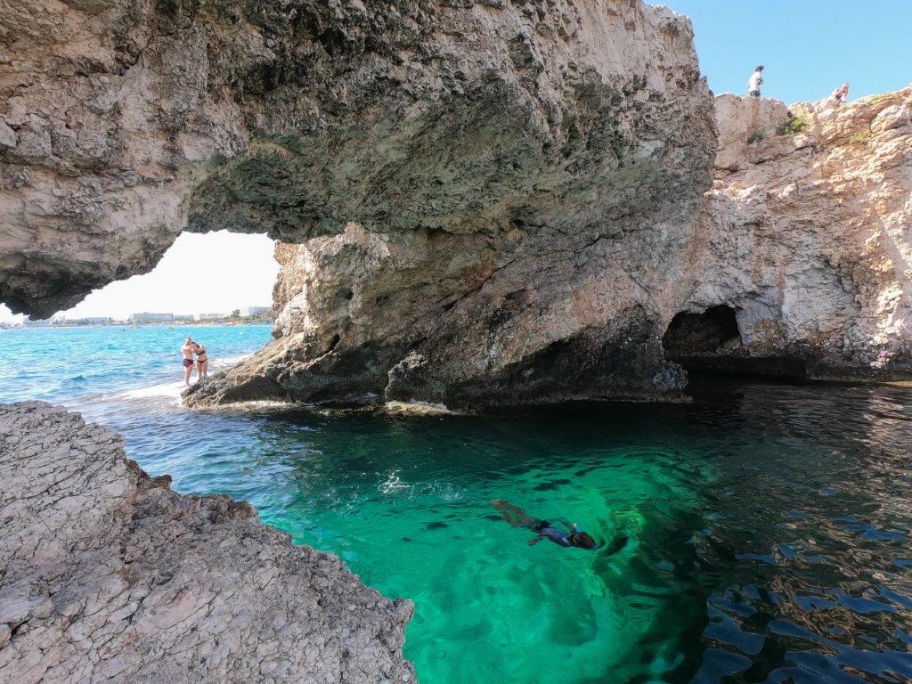 Ayia Napa's sea caves