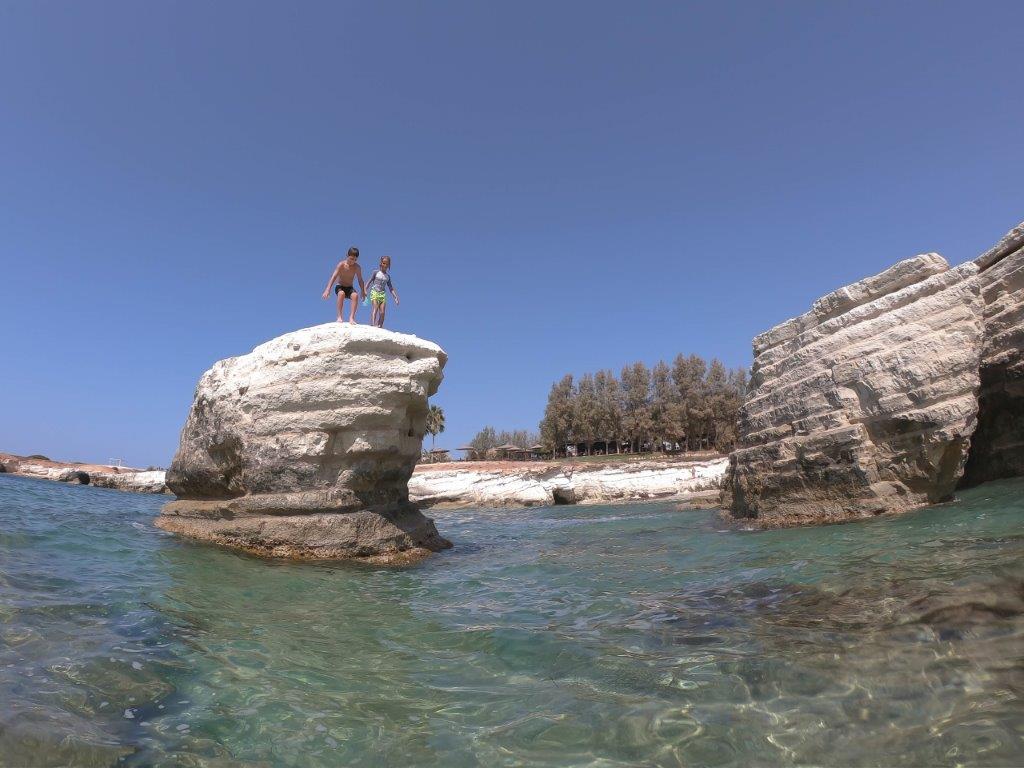 Paphos sea caves