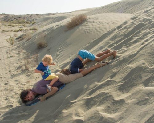 Isolated Escape – Arse-boarding Akrotiri Sand Dunes